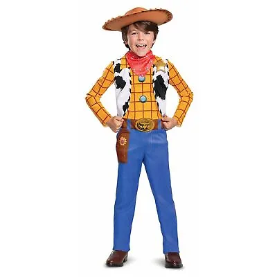 £30.99 • Buy Kids Deluxe Official Disney Toy Story Costume Boys Woody Cowboy Fancy Dress