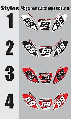 Number Plates Side Panels Graphic Decals For Honda XR50 XR 50 Custom  • $38.99