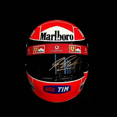 Michael Schumacher Signed Helmet 2004 Ferrari Display Tribute 1:1 Scale AS-00689 • $12500