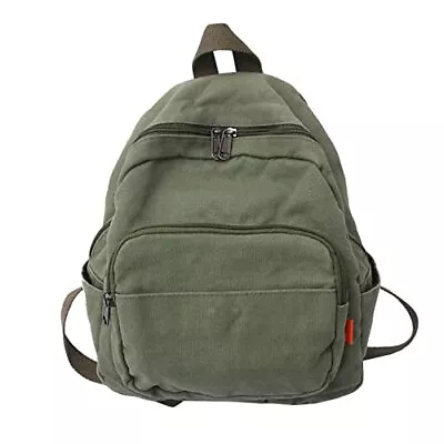 Vintage Denim Laptop Backpack Casual Canvas Daypack Handbag Purse 484 Olive • $44.54