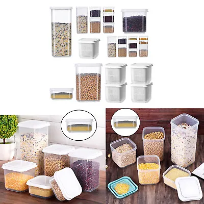 Food Storage Container Set Vacuum Lid Airtight Jars Noodle Legume • $9.98