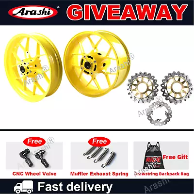 Arashi Front & Rear Wheel Rim Brake Rotors For Honda CBR1000RR 2008 - 2016 Ye • $999.35