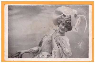 ARTIST: Miss Gaby DESLYS With HAT / Bust Early 1900 • $5.34