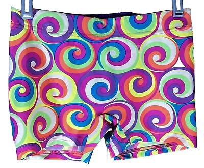 VForza Psychedelic Print Volleyball Athletic Hot Pant Style Shorts Sz Small • $9.97