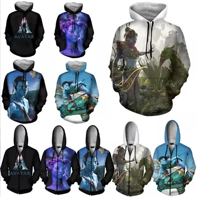 Avatar 2: The Way Of Water Men Cosplay Hoodie Coat Anime Costume Sweats Jacket • $21.93