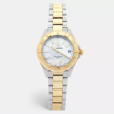 TAG Heuer Mother Of Pearl Two Tone Stainless Steel Aquaracer WBD1320.BB0320 W... • $2811.23