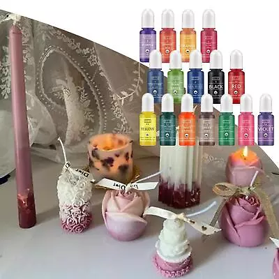 16Pcs Candle Dye 10ml Candle Making Dye Soap Coloring Candle Liquid  Paint Resin • £13.19