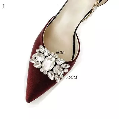 £3.25 • Buy 1PC Rhinestones Shoe Clips Crystal Shoes Decorations Shiny Charm Buckle  Women