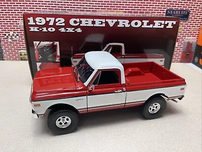 1/18 ACME 1972 Chevrolet K10 4x4 Pickup Truck Red Limited Edition  A1807217 • $179.99