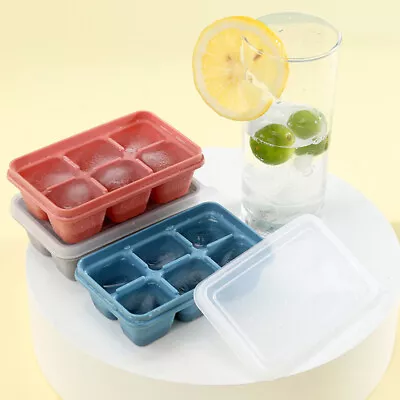 Ice Cube Maker Molds 6 Grids Mini Small Trays Silicone Bar Whiskey Cocktail New. • $3.03