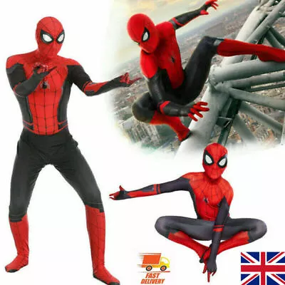 Men Kid Boy Spiderman Far From Home Book Day Cosplay Costume Outfit Fancy Dress • £10.82