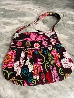 Vera Bradley Hannah Mod Floral Flower Multicolor Quilted Handbag Cotton • $15