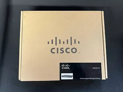 Cisco SG300-10P Gigabit Managed Switch With Brackets Cisco SG 300-10P -Inc VAT • £25