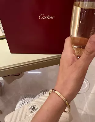 Cartier Love Bracelet Diamond Size 18 With 10 Diamonds  • $6000