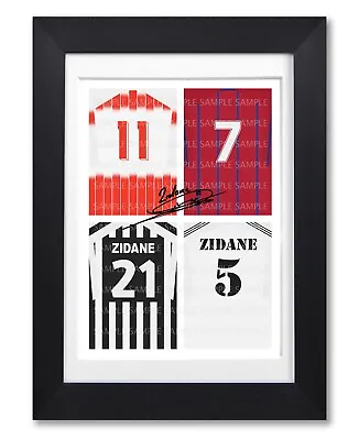 Zinedine Zidane Legend Signed Poster Print Photo Autograph Shirt Jersey Gift • $14.91