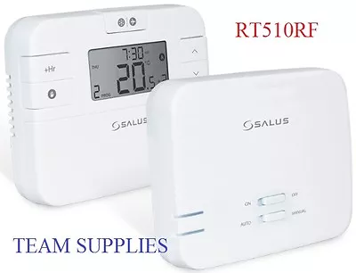 Salus RT510RF Wireless Programmable Room Thermostat RF Stat Replaces RT500RF • £49.95