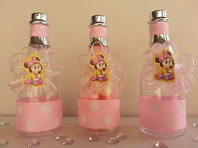 Minnie Mouse| Baby Shower Decoration| 12 Champagne Bottles| Favors| It's A Girl • $19.99