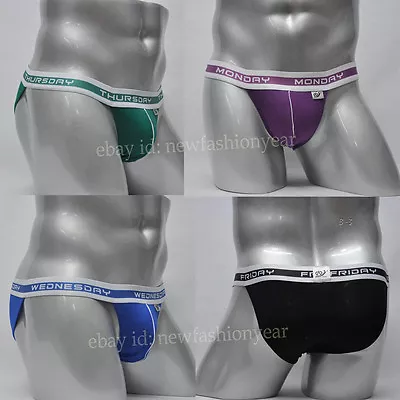 Men's 7-Pack Men Low Rise Mini Boxer Brief Underwear Bamboo Fiber Bikini Briefs • $38.99