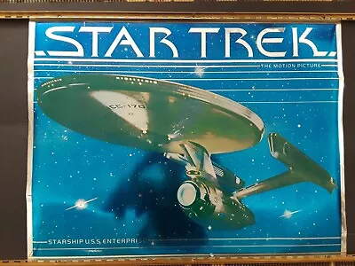 Star Trek TMP U.S.S. Enterprise Mylar Poster (1979) A Work Of Art  *minor Damage • $150