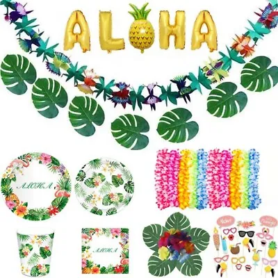 £2.59 • Buy Tropical Hawaiian Luau Summer Party BBQ Tiki Decorations Beach Pool Accessories