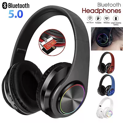 $15.28 • Buy Bluetooth 5.0 Wireless Stereo Headphones Earphones For IPad Phone IOS Android