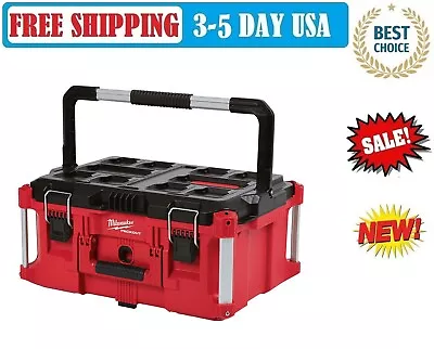 Milwaukee 48-22-8425 100-Pound Capacity Polymer Packout Large Tool Box NEW SALE! • $89.95