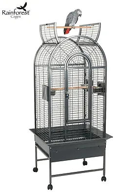 Liberta  Antique Ecuador Medium Parrot Bird Cage African Grey Amazon W/ Wheels • £299.95