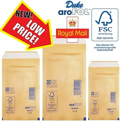 Bubble Lined GOLD AROFOL ENVELOPES(10 Sizes)A5/A4/A3/CD'S/DVD Postal • £5.86