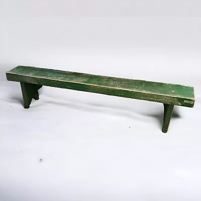 Vintage Long Green Garden Bench Mudroom Seat • $120