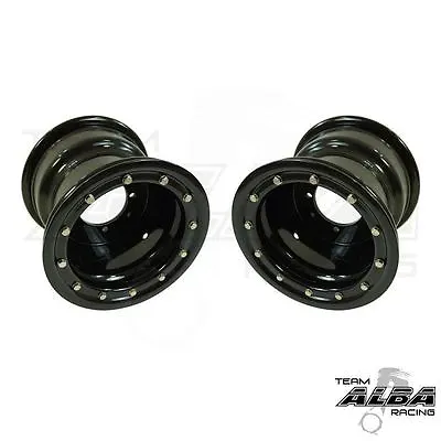 YFZ 450 YFZ 450R  Rear Wheels  Beadlock  9x8  3+5  4/115  Alba Racing  Blk Blk • $239