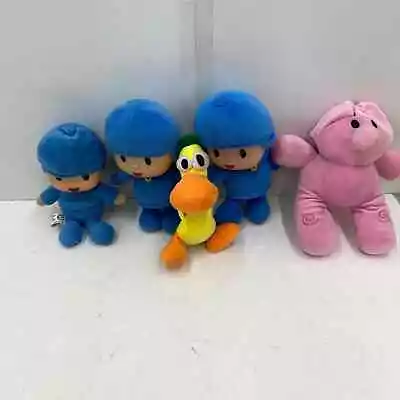Used Mixed LOT Pocoyo Plush Dolls Toys Toy Figures Cartoon Pato Duck Elly Bandai • $40
