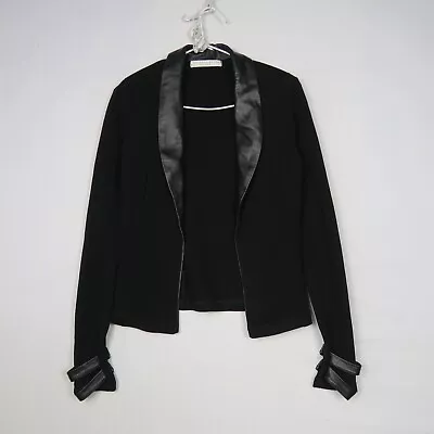 Viktoria & Woods Womens Blazer Jacket 1 Or 8(AU) Black Open Long Sleeve Wool • $49.99