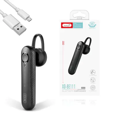 Bluetooth Wireless Headset Earpiece Speakerphone For ZTE Blade A53 Plus+Cable • £19.80