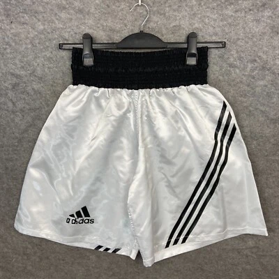 £9.59 • Buy Adidas Boxing Shorts Mens Medium White Bottoms Showman Activewear Lightweight