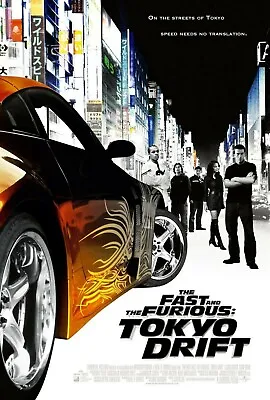 The Fast And The Furious- Poster (A0-A4) Film Movie Picture Art Wall Decor Actor • £13