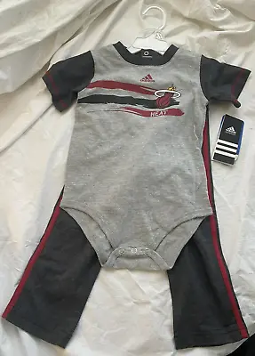 Adidas Miami Heat Outfit 2 Piece Set 18M  NBA Basketball • $24