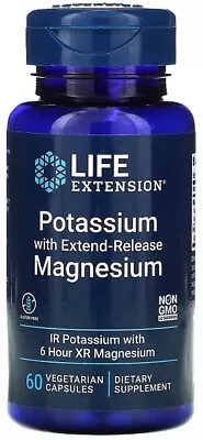 Life Extension Potassium With Extend-Release Magnesium - 60 Vcaps • £19.57