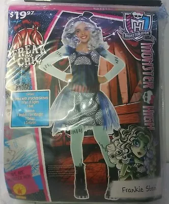 Monster High Girl's Large 10/12 Frankie Stein Freak Du Chic Dress Up Costume  • $15.37