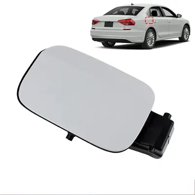 US New White Fuel Filler Door Lid Gas Tank Cover Cap Fit For VW Passat 2012-2018 • $30.59