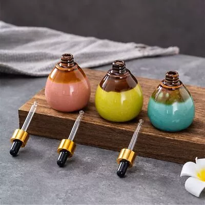 Good Sealing Aromatherapy Diffuser Ceramic Essential Oil Bottle  Home • $16.52