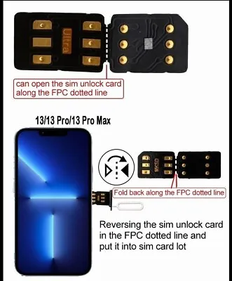 MKSD Ultra RSIM Unlock Chip Service Card For IPhone 13 12 11 Pro Max X XR 8 7 6 • $9.91