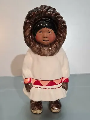 C. Alan Johnson Kaipuk Eskimo Girl Figurine 1962 White Coat AM45 6  • $115