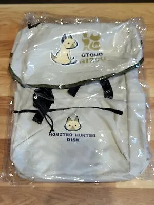 Monster Hunter Big Backpack Ohmo Airou White 45cm Japan Import • $59.50