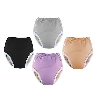 Adult Cloth Diaper Washable Nappy Cover Incontinence Pants For Elderly Women Men • £15.01