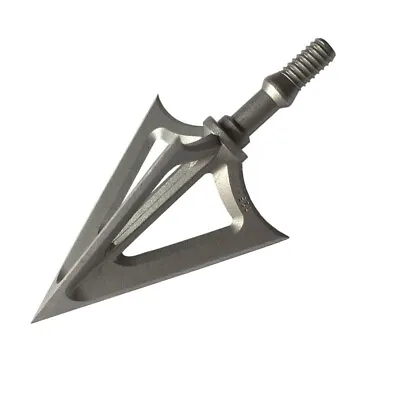 100/125Grain Archery Broadheads 3 Steel Fixed Blade Crossbow Arrow Heads Point • $26.04