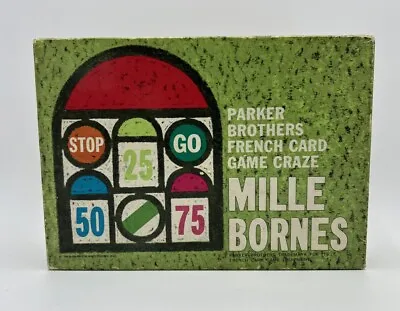 Vintage 1962 Parker Bros. MILLE BORNES French Card Game - 100% COMPLETE • $16.99