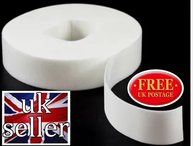 VELCRO® Hook And Loop One Wrap Double Sided Strapping  10mm X 1 Metre White • £4.99