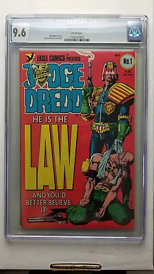 Judge Dredd #1 CGC 9.6 NM+   Eagle Comics  White Pages • $32