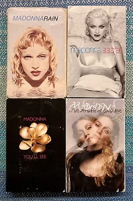 Madonna USA Cassette Singles Lot! Secret Rain You’ll See Power Of Goodbye  • $27.50