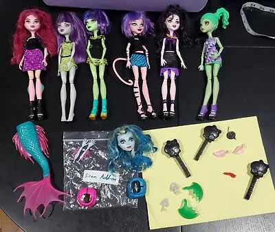 Monster High Create A Monster 6 Dolls With Clothing & Accessorys + Siren Add-on! • $88.31